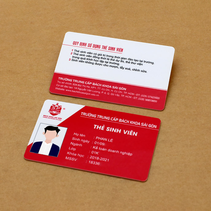 in thẻ học sinh, thẻ sinh viên, thẻ thử viện..