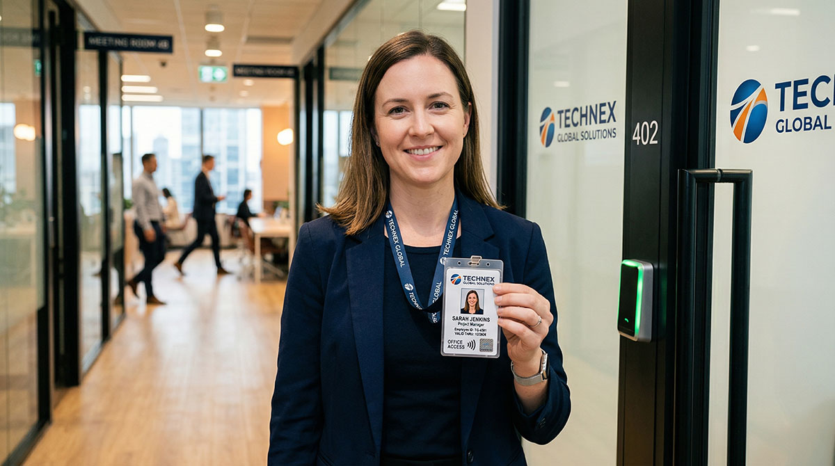 Thẻ ra vào văn phòng giúp kiểm soát nhân sự, tăng an ninh và quản lý chuyên nghiệp. In thẻ PVC bền đẹp, tích hợp chip từ, RFID, QR Code.